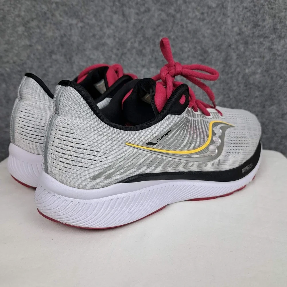 Saucony Guide 14 Womens 10.5  Alloy Cherry Running Shoes PWRRUN Formfit Sneakers